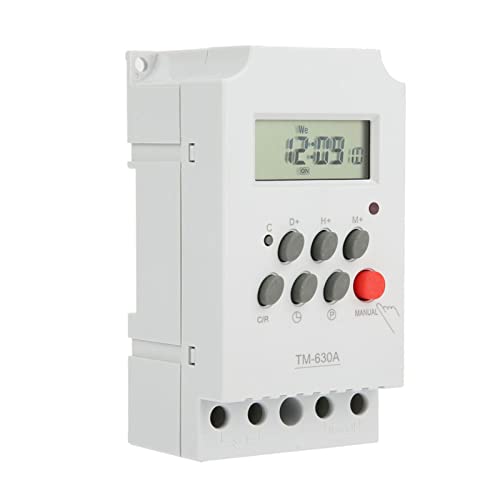 Programmierbares Zeitrelais, TM630A Mini-Außenzeitschaltuhr DC12V Zeitschaltuhr mit Digitaler LCD-Anzeige für Lichter Programmierbares Zeitrelais, TM630A Mini-Außenzeitschaltuhr DC12V Zeitschaltuhr mit Digitaler LCD-Anzeige für Lichter von Eujgoov