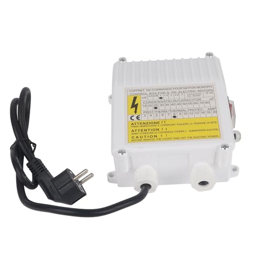 Pumpensteuerkasten Saugpumpensteuerung Haushalt Tiefbrunnenpumpe Tauchpumpe Externer Steuerkasten(0.75KW 25uf 8A 220V) von Eujgoov