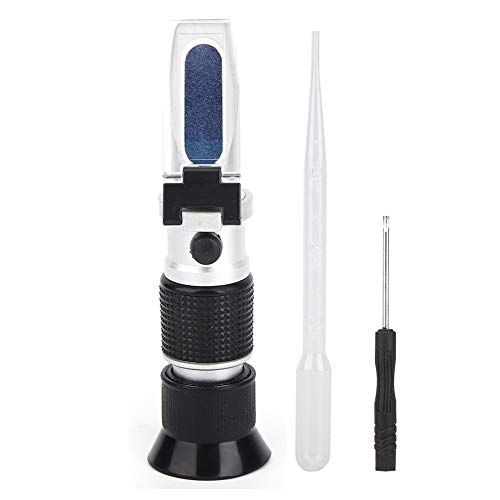 Refraktometer, Brix-Tester 0-90% für Zuckertest, Genau, Einfache Bedienung, Breite Anwendung. Aluminium mit ATC 10℃~30℃, Modell RHB-90ATC von Eujgoov