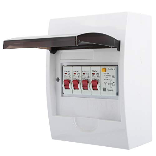 Sicherungskasten, 230/400V 63A 30mA RCD + 3MCB (6A + 16A + 32A) 3 Wege Sicherungskasten Netzteil Verbraucher von Eujgoov