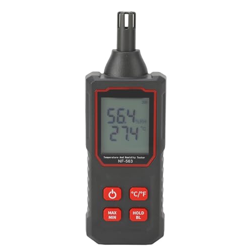 Temperatur- und Luftfeuchtigkeitsdetektor NF-563 Elektronisches Digitales Temperatur- und Luftfeuchtigkeitsmessgerät für den Innenbereich mit Hoher Genauigkeit Temperatur- und Luftfeuchtigkeitsdetektor NF-563 Elektronisches Digitales Temperatur- und Luftfeuchtigkeitsmessgerät für den Innenbereich mit Hoher Genauigkeit von Eujgoov