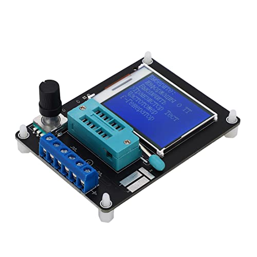 DC5V Transistor Tester ESR Volt Frequenz Messer 1,77 in TFT Farbbildschirm (Englische Vollversion) von Eujgoov