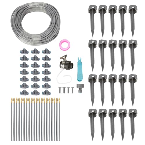 Tropfbewässerung Sprinkler Kit Kee-Sicht für Gartenwässerungssysteme, Gewächshausanlage Rasen, Aluminiumlegierung PE-Material von Eujgoov