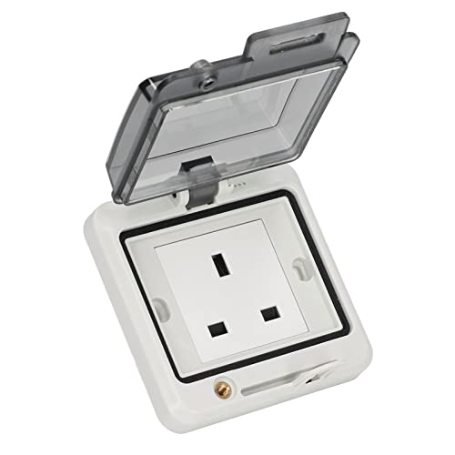 Wasserdichte Steckdose 250 V 13 A Stecker Steckdose Outdoor Steckdosen Set mit Abdeckung von Eujgoov