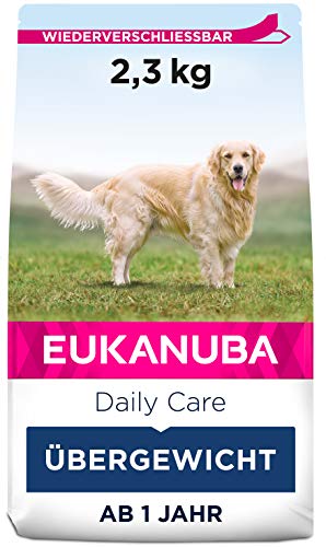Eukanuba Daily Care Overweight / Sterilised Trockenfutter – Fettarmes Spezialfutter für übergewichtige oder kastrierte Hunde, 2,3 kg Eukanuba Daily Care Overweight / Sterilised Trockenfutter – Fettarmes Spezialfutter für übergewichtige oder kastrierte Hunde, 2,3 kg von Eukanuba