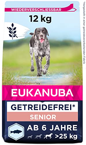 Eukanuba Hundefutter getreidefrei mit Fisch für große Rassen - Trockenfutter für Senior Hunde, 12 kg Eukanuba Hundefutter getreidefrei mit Fisch für große Rassen - Trockenfutter für Senior Hunde, 12 kg von Eukanuba
