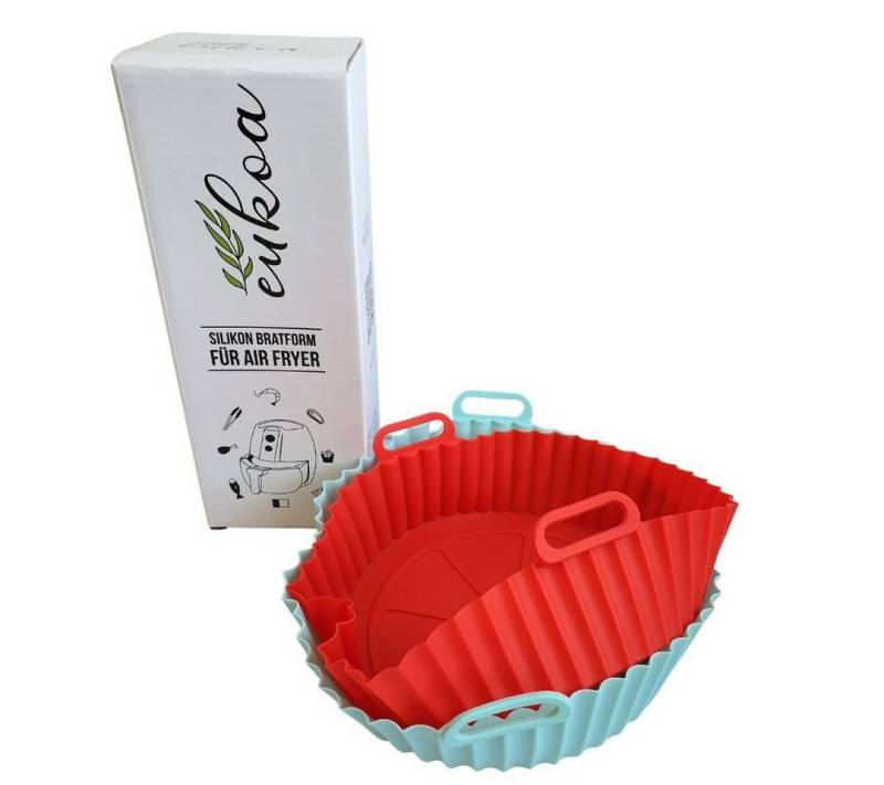Eukoa Backform Eukoa Silikonform Heißluftfritteuse Silikon Liner für Air Fryer, (2-tlg) von Eukoa