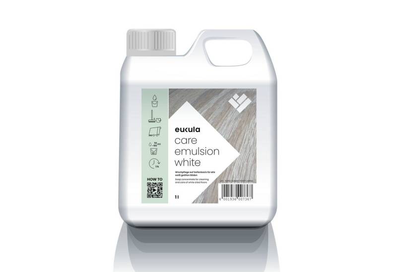 Eukula Euku Care Emulsion - Pflegeemulsion weiß (1 Liter) Fussbodenreiniger von Eukula
