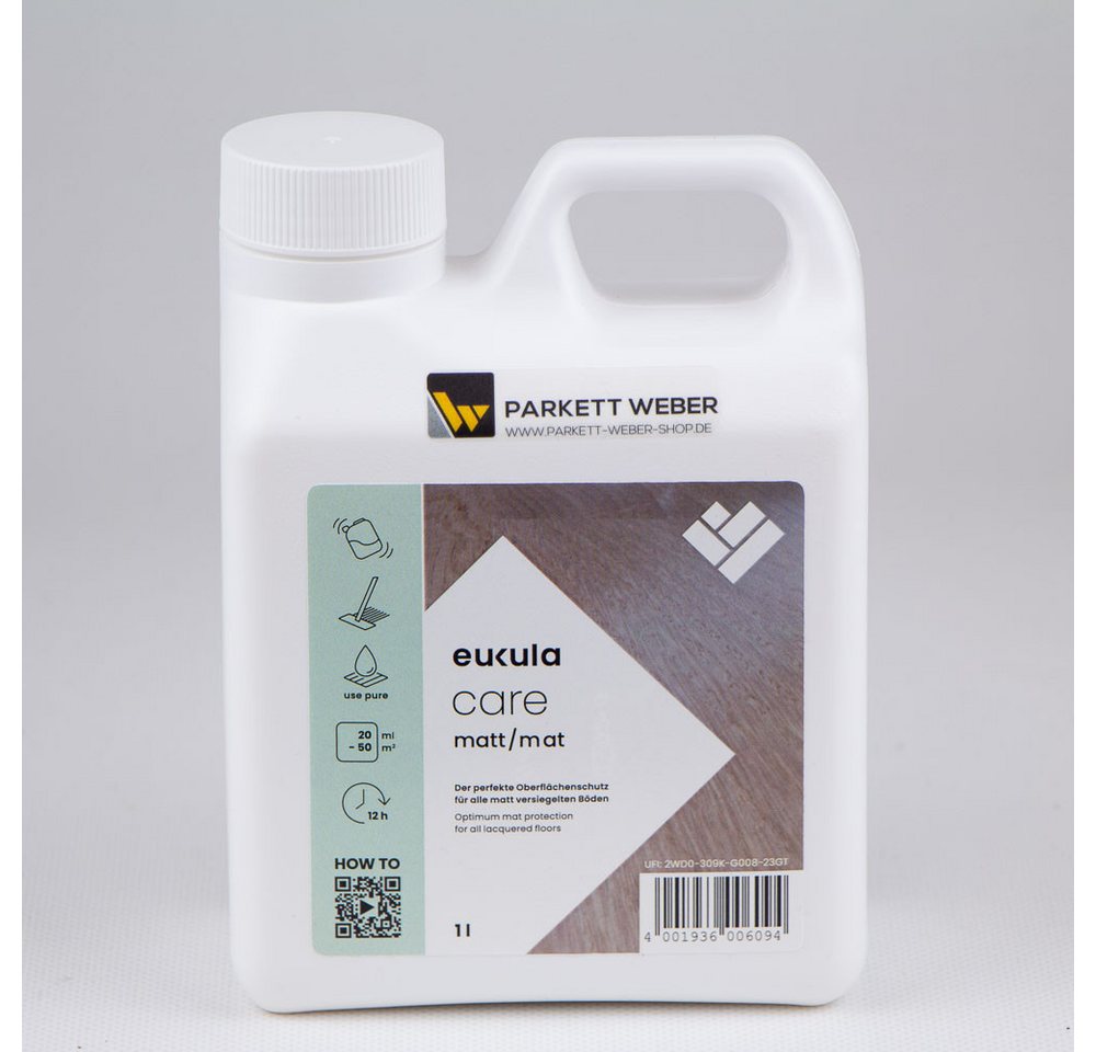 Eukula eukula care Pflegemittel matt 1 Liter Parkettreiniger Eukula eukula care Pflegemittel matt 1 Liter Parkettreiniger von Eukula