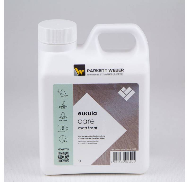 Eukula eukula care Pflegemittel matt 1 Liter Parkettreiniger von Eukula
