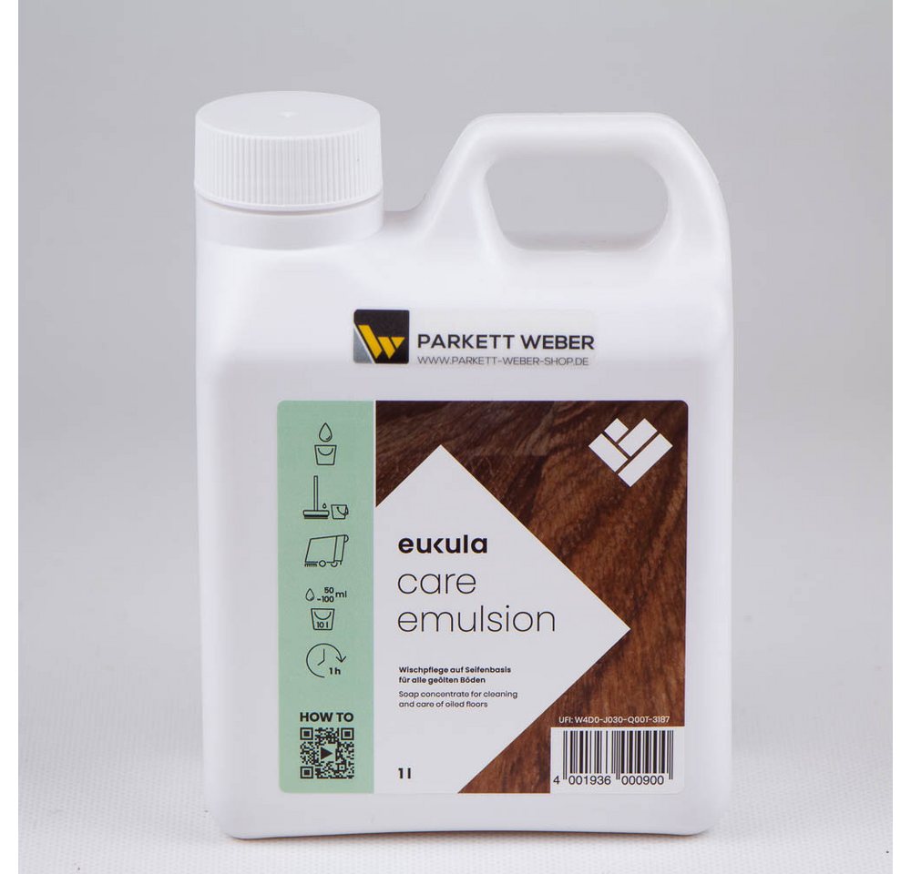 Eukula eukula care emulsion Reiniger 1 Liter Parkettreiniger Eukula eukula care emulsion Reiniger 1 Liter Parkettreiniger von Eukula