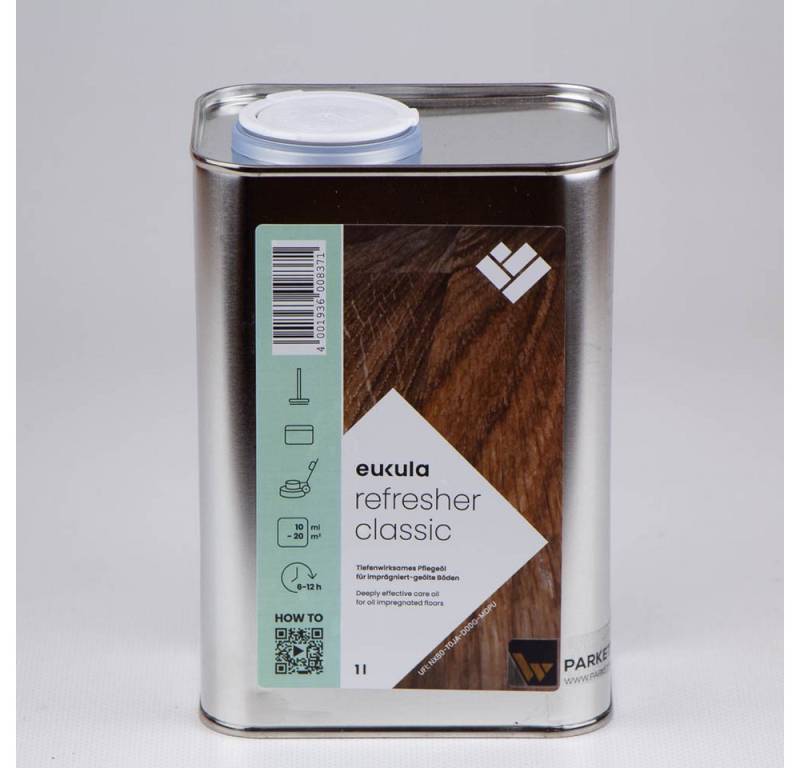 Eukula eukula refresher classic Pflegeöl 1 Liter Parkettreiniger von Eukula