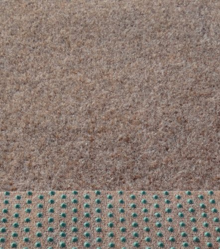 Eulberg Kunstrasen Rasenteppich mit Noppen 133/200/400 cm Breite angenehm weich Farbe: beige - braun von Eulberg