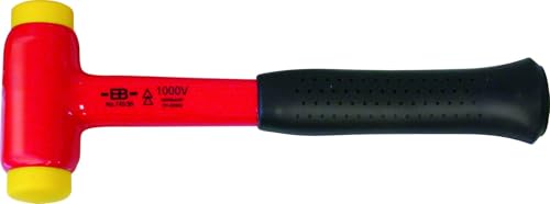 Eulenbach vollisolierter Schonhammer 745-25 – Rückschlagfreier Hammer mit auswechselbarem Kopf, isoliert bis 1000 V, 25 mm Kopfdurchmesser 491221 Eulenbach vollisolierter Schonhammer 745-25 – Rückschlagfreier Hammer mit auswechselbarem Kopf, isoliert bis 1000 V, 25 mm Kopfdurchmesser 491221 von Eulenbach