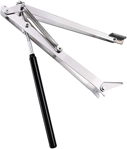 Eulenke Automatischer Fensteröffner Frühling mit Doppelfeder | Fensterheber für Gewächshaus Gartenhaus Treibhaus | Fensterantrieb Hubhöhe 45 cm | Temperatursteuerung Öffner bis 14 kg, Alu. (1X) von Eulenke