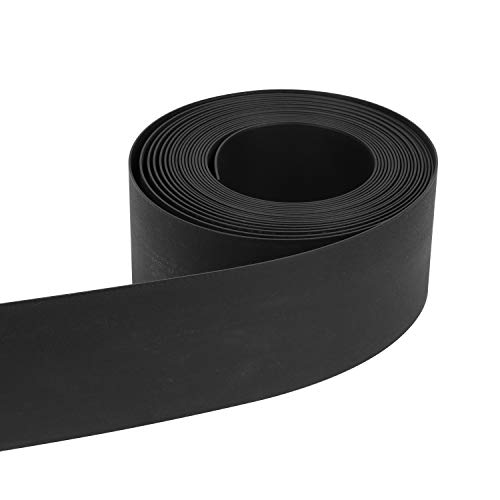 Eulenke Kunststoff Rasenkante - Flexibel, Leicht zu Verarbeiten, Beeteinfassung Rasenbegrenzung Beetumrandung für Ihren Garten - 2mm Dicke-25mX14cm-Schwarz von Eulenke