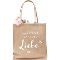 Jute Shopper Liebe von Eulenschnitt