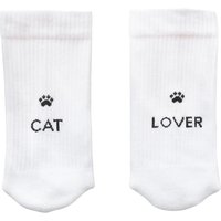 Socken Cat Lovers weiß 35-38 Socken Cat Lovers weiß 35-38 von Eulenschnitt