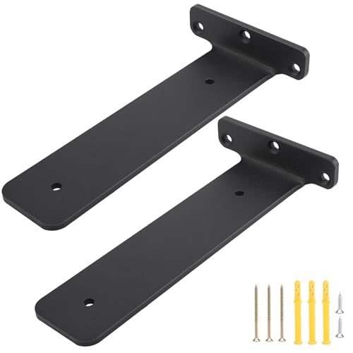 2-teilige Regalhalterung mit Schrauben eingedickt unsichtbare Traghalterung Wandhalterung Griffhalterung Griffhalterung beidseitig verfügbare Halterungen mit (250 mm) von Euleryoo