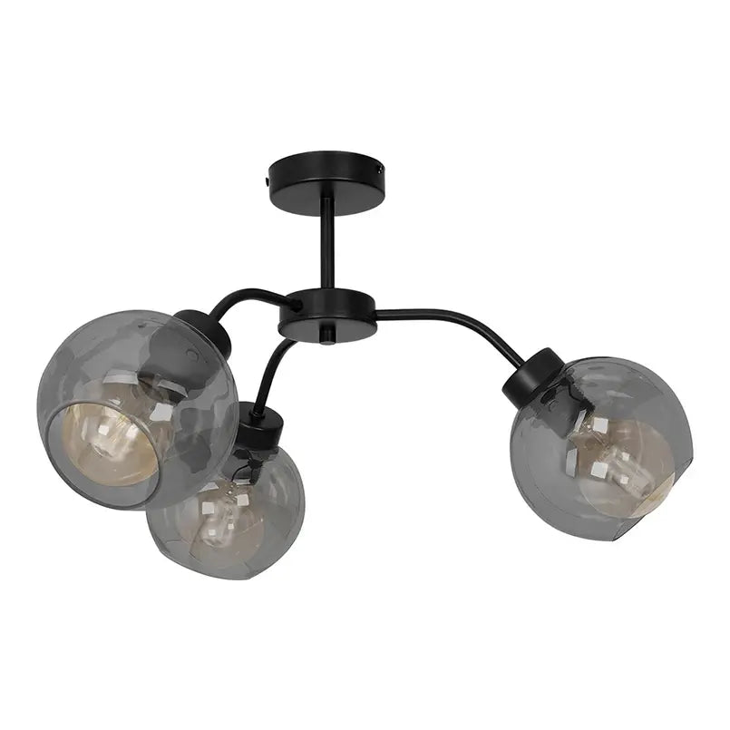 B-Ware Euluna Deckenleuchte Lampe Sofia Deckenlampe Dreiflammig Rauchgrau Schwarz E27 B-Ware Euluna Deckenleuchte Lampe Sofia Deckenlampe Dreiflammig Rauchgrau Schwarz E27 von Euluna