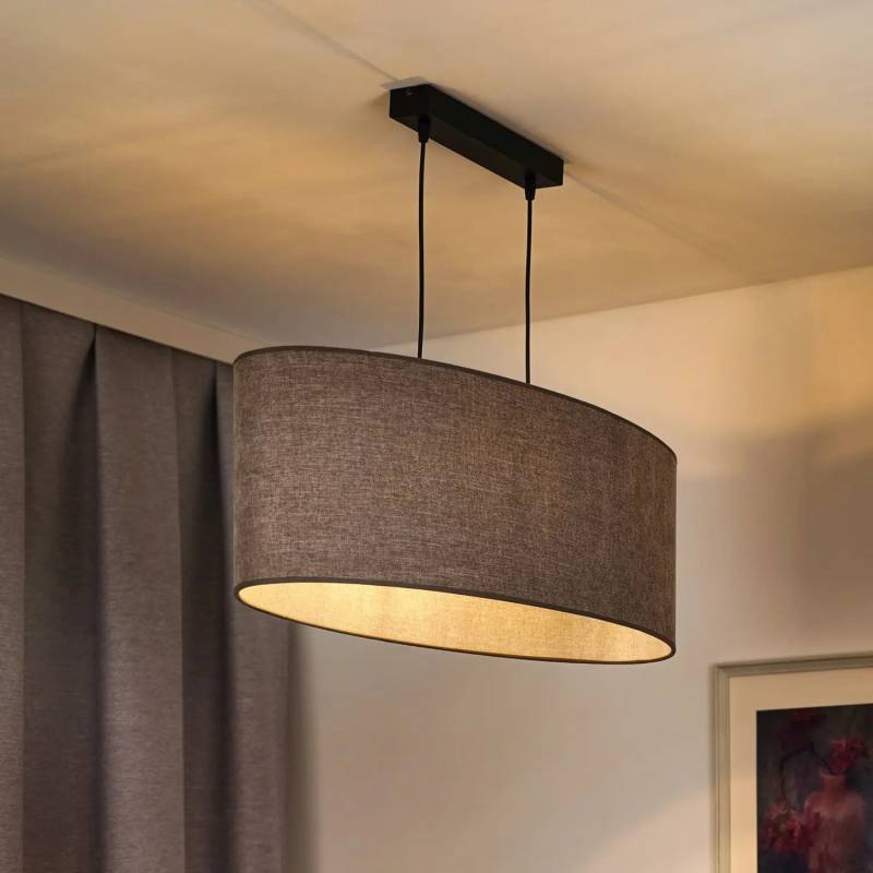 B-Ware Euluna Hängelampe Pendelleuchte Celine Cappuccino Chenille Stoff 80 Cm B-Ware Euluna Hängelampe Pendelleuchte Celine Cappuccino Chenille Stoff 80 Cm von Euluna