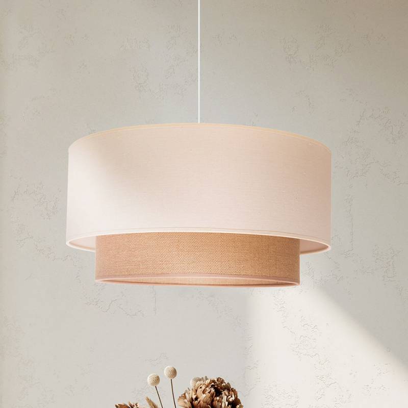 B-Ware Euluna Hängeleuchte Boho Hängeleuchte Lampe Leuchte Doppelschirm Ecru Jute Braun B-Ware Euluna Hängeleuchte Boho Hängeleuchte Lampe Leuchte Doppelschirm Ecru Jute Braun von Euluna