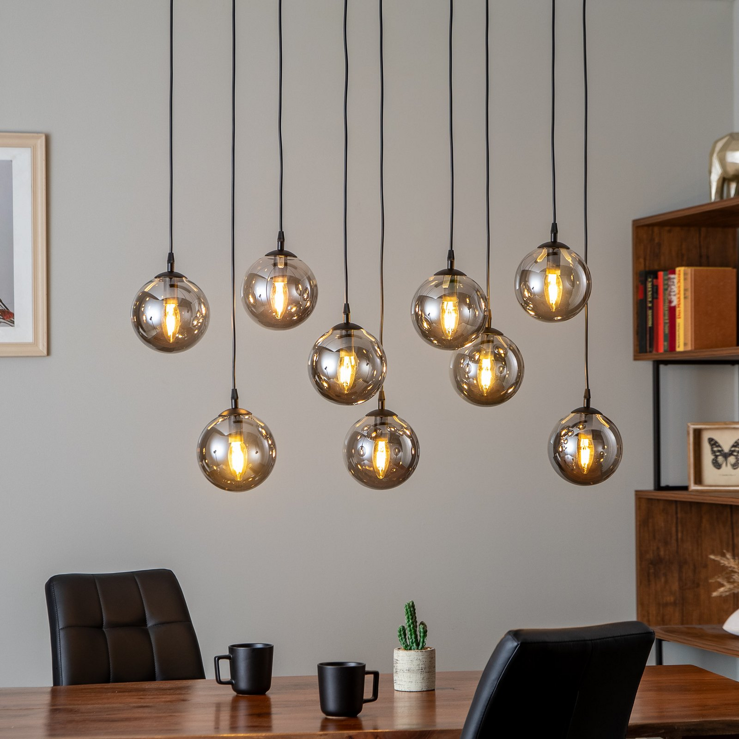 B-Ware Euluna Hängeleuchte Glassy Hängelampe Pendelleuchte Lampe Leuchte 9 Flammig Glas B-Ware Euluna Hängeleuchte Glassy Hängelampe Pendelleuchte Lampe Leuchte 9 Flammig Glas von Euluna