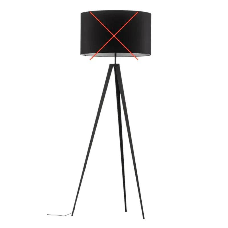 B-Ware Euluna Stehleuchte Tago Dreibein Lampe Schwarz Silber Wohnzimmer Siehe Text/Foto von Euluna