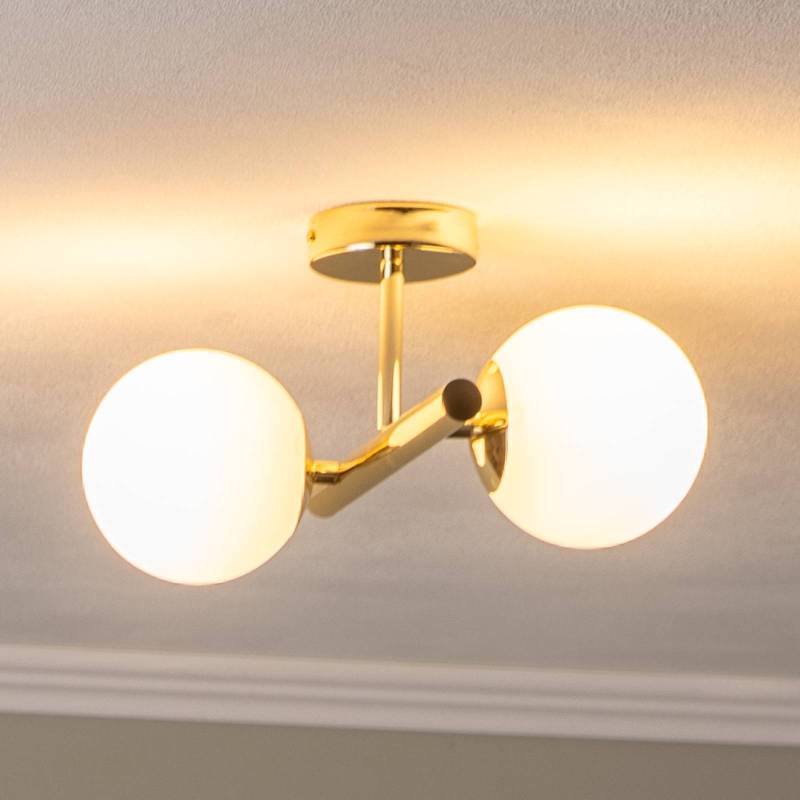 Deckenlampe Linea, gold, zweiflammig Deckenlampe Linea, gold, zweiflammig von Domiluce
