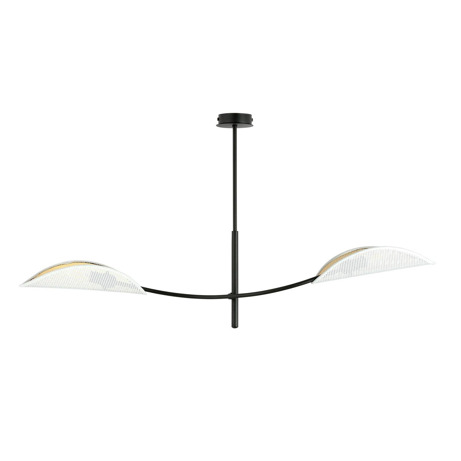 Deckenlampe Lotus, schwarz/weiß/gold, 2-flammig von EMIBIG LIGHTING