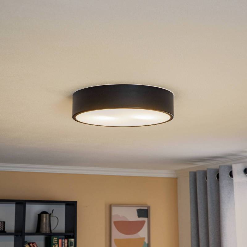 Deckenleuchte Kimban aus Metall, Ø 36 cm, schwarz von Lamkur