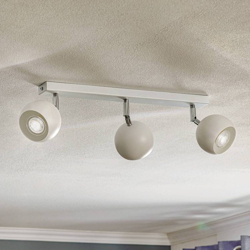 Deckenstrahler Flame in Weiß, dreiflammig Deckenstrahler Flame in Weiß, dreiflammig von SOLLUX LIGHTING