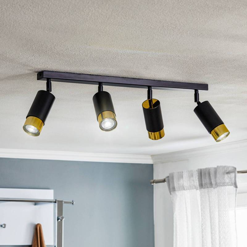 Deckenstrahler Kumo schwarz/gold vierflammig von EMIBIG LIGHTING