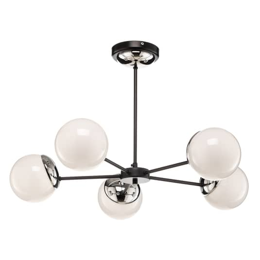 Euluna Deckenlampe Sfera Deckenleuchte Lampe Leuchte 5 Flammig Glasschirme Chrom B-Ware Euluna Deckenlampe Sfera Deckenleuchte Lampe Leuchte 5 Flammig Glasschirme Chrom B-Ware von Euluna