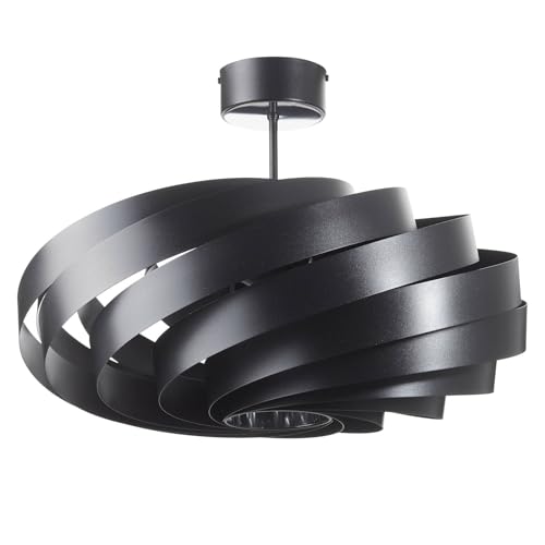 Euluna Deckenlampe 'Vento' (Modern) in Schwarz aus Metall u.a. f?r Wohnzimmer & Esszimmer (4 flammig, E27) - Deckenleuchte, Lampe, Wohnzimmerlampe von Euluna