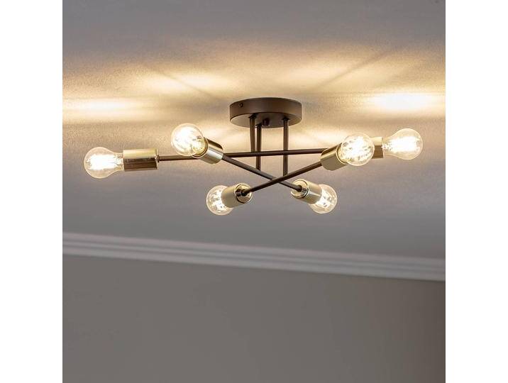 Deckenlampe Anvil Euluna, dimmbar, schwarz, für Wohn- / Esszimmer, Metall, Modern, Deckenlampe von Euluna