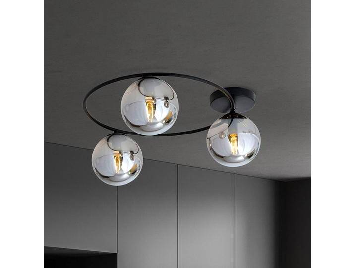 Deckenlampe Ascella Euluna, dimmbar, schwarz, für Wohn- / Esszimmer, Metall, Modern, Deckenlampe von Euluna
