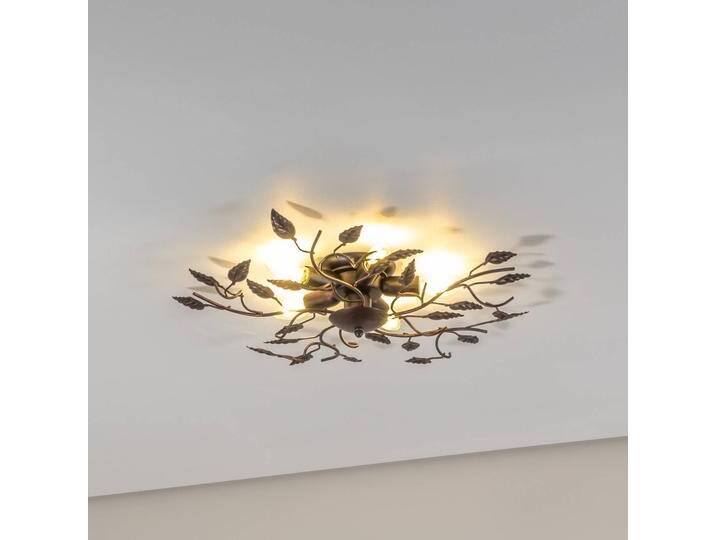 Deckenlampe Cernecchio Euluna, dimmbar, bronze / altmessing, für Wohn- / Esszimmer, Metall, Deckenlampe von Euluna