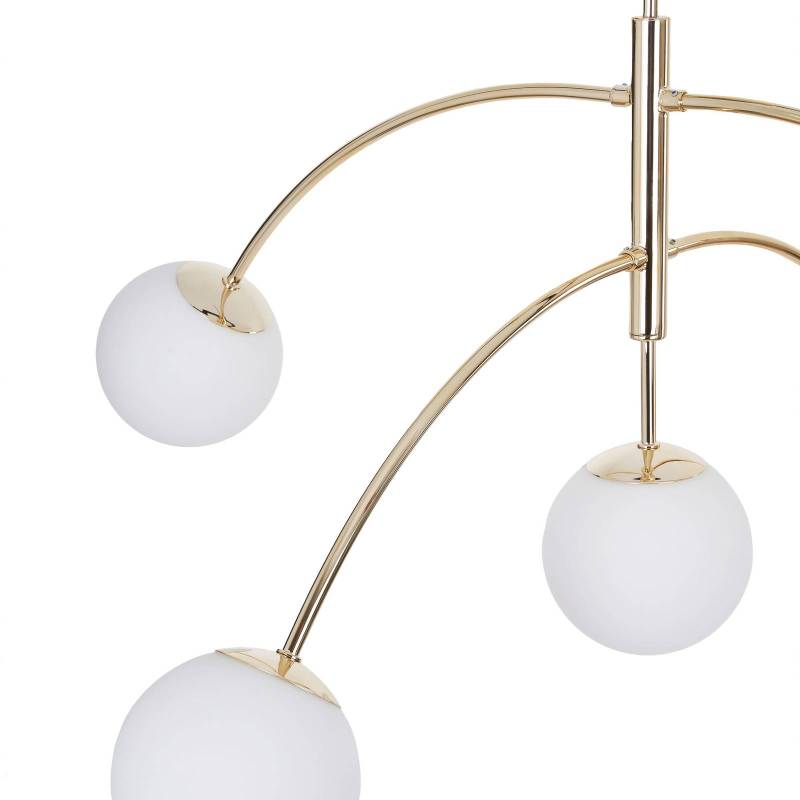 Euluna Deckenleuchte Karda, goldfarben, 5-flammig von Euluna