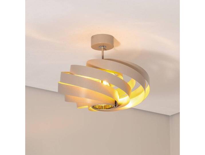 Deckenlampe Vento Euluna, dimmbar, creme / amber, für Wohn- / Esszimmer, Metall, Modern, Deckenlampe von Euluna