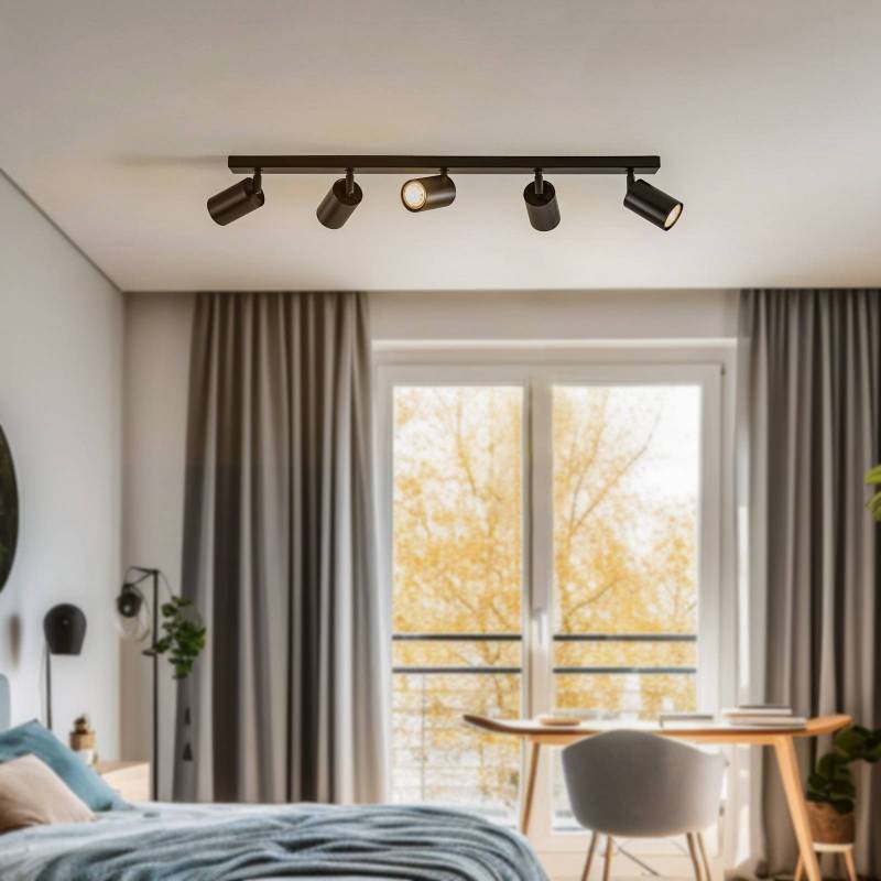 Deckenstrahler Zoom, 5-flammig, schwarz Deckenstrahler Zoom, 5-flammig, schwarz von Sigma