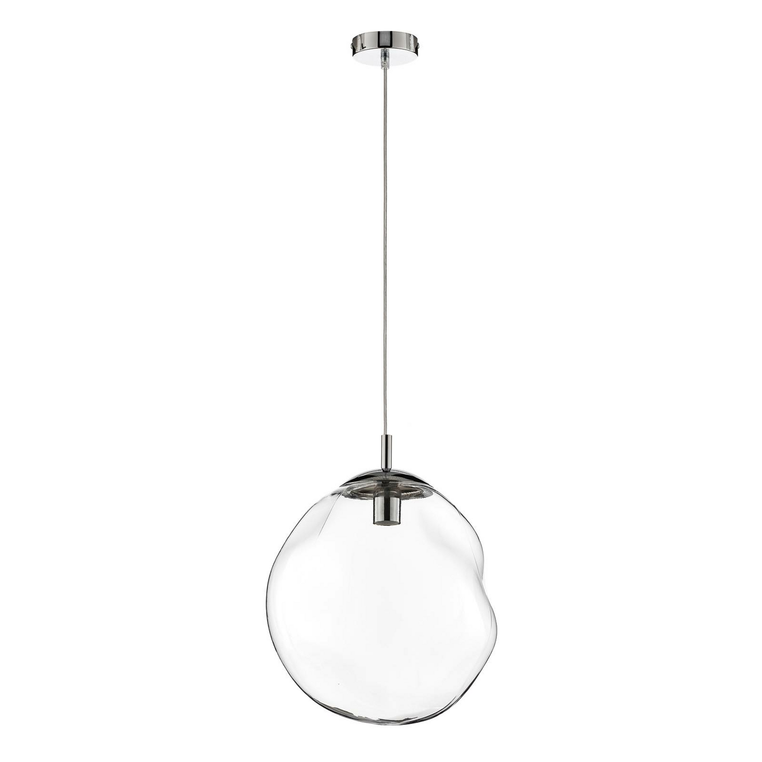Euluna Glas Hängeleuchte Sol Hängeleuchte Lampe Leuchte E27 ø 35 Chrom Transpare B-Ware Euluna Glas Hängeleuchte Sol Hängeleuchte Lampe Leuchte E27 ø 35 Chrom Transpare B-Ware von Euluna