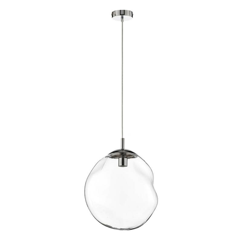 Euluna Glas Hängeleuchte Sol Hängeleuchte Lampe Leuchte E27 ø 35 Chrom Transpare B-Ware von Euluna