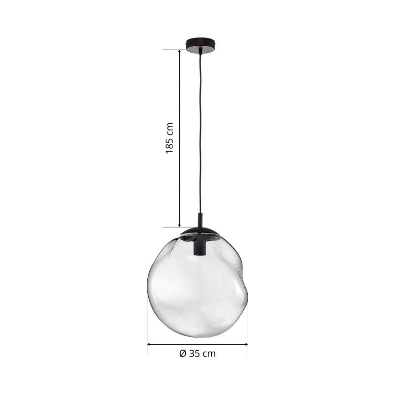 Euluna Glas Hängeleuchte Sol Wohnzimmerlampe Pendelleuchte E27 Siehe Text/Foto B-Ware von Euluna