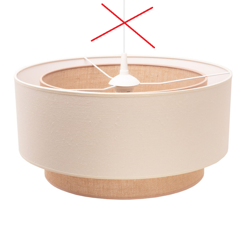 Euluna Hängeleuchte Boho Hängeleuchte Lampe Leuchte Doppelschirm Defektware D-Ware Euluna Hängeleuchte Boho Hängeleuchte Lampe Leuchte Doppelschirm Defektware D-Ware von Euluna