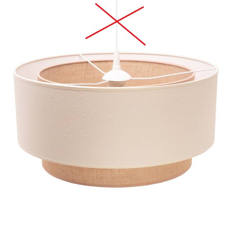 Euluna Hängeleuchte Boho Hängeleuchte Lampe Leuchte Doppelschirm Defektware D-Ware von Euluna