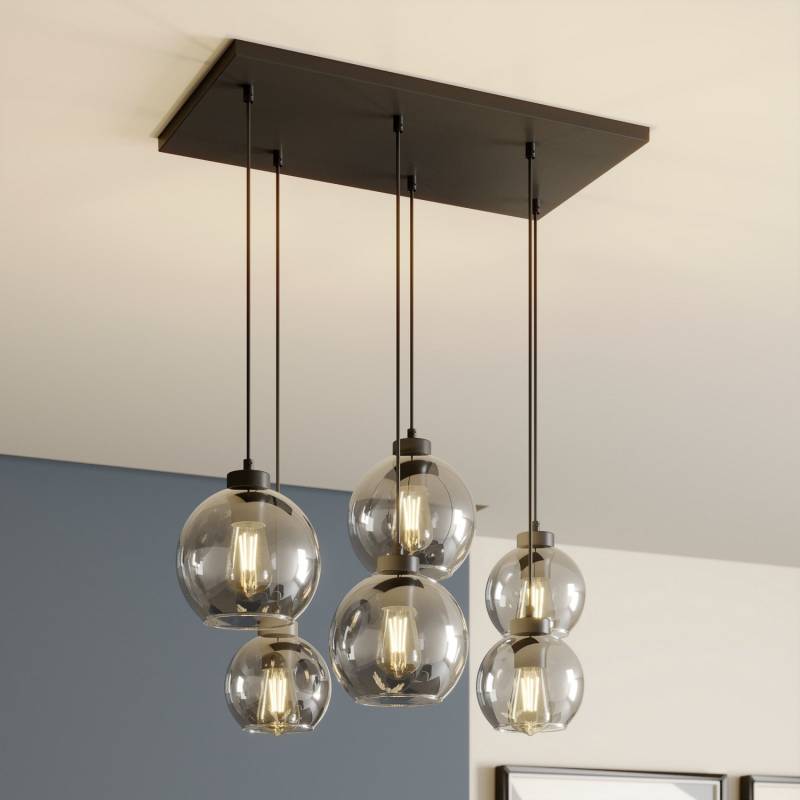 Euluna Hängeleuchte Cubus Hängelampe Lampe Leuchte Sechsflammig E27 Siehe Text B-Ware von Euluna