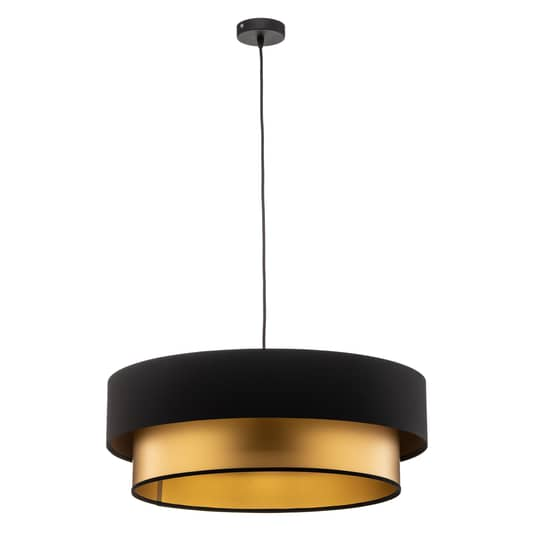 Euluna Hängeleuchte Dorina Deckenlampe Pendelleuchte E27 Schwarz Gold ø 60cm B-Ware von Euluna