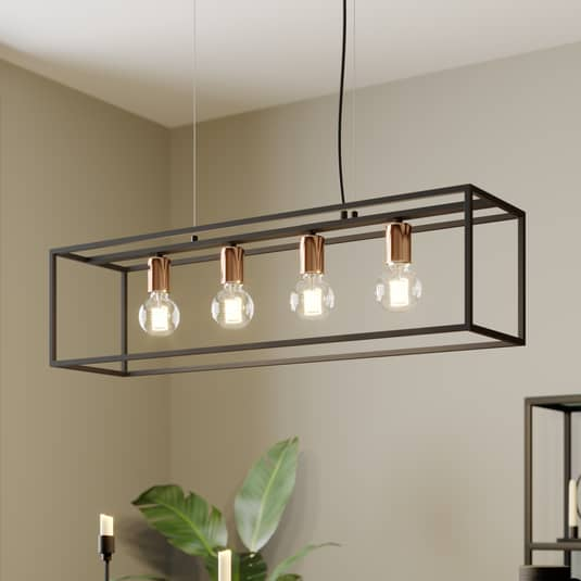 Euluna Hängeleuchte Hängelampe Lampe Leuchte Floki Als Offener Quader 4 Flammig B-Ware Euluna Hängeleuchte Hängelampe Lampe Leuchte Floki Als Offener Quader 4 Flammig B-Ware von Euluna