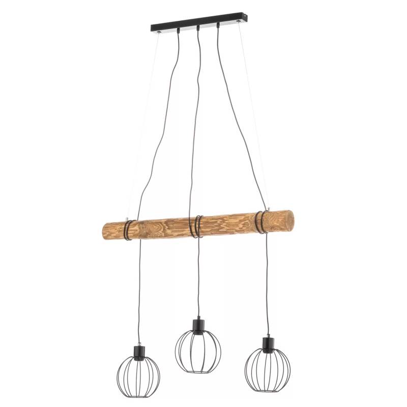 B-Ware Euluna Hängeleuchte Karou Deckenlampe Pendelleuchte Lampe Leuchte Holz 3 Flm E27 von Euluna
